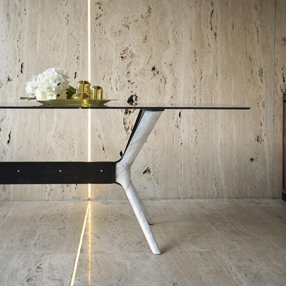 Roots Calacatta Marble Dining Table