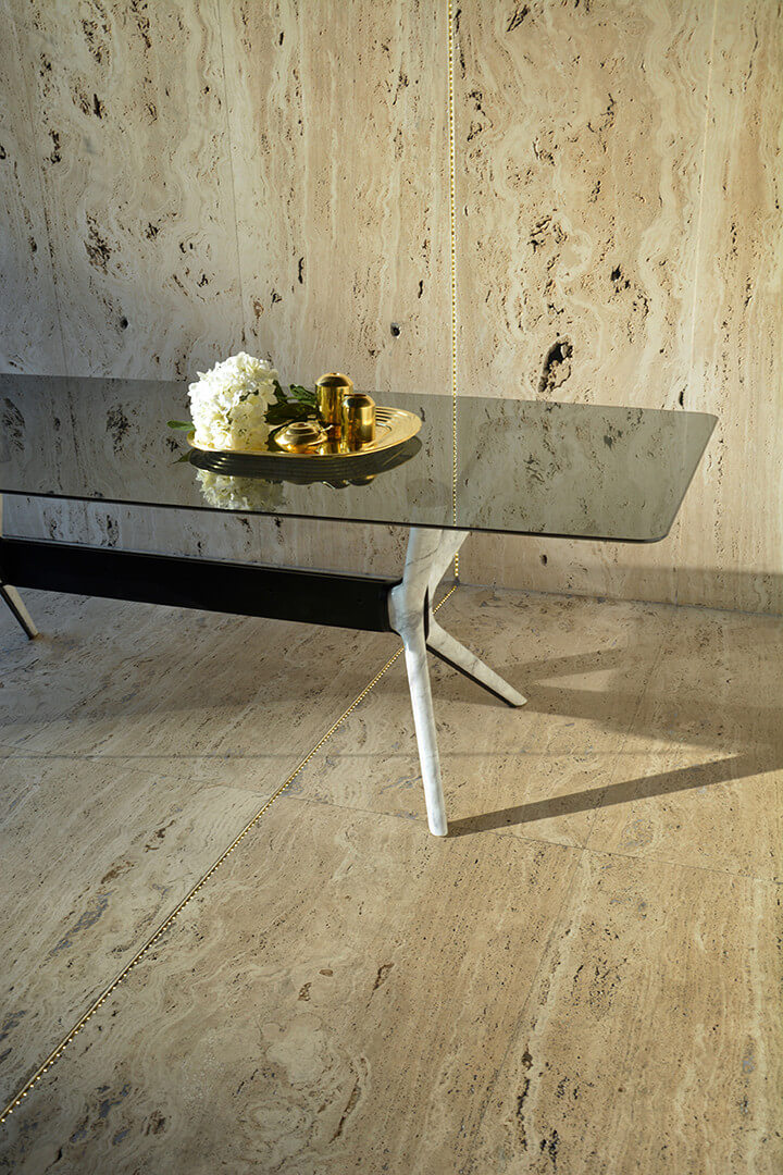 Roots Calacatta Marble Dining Table